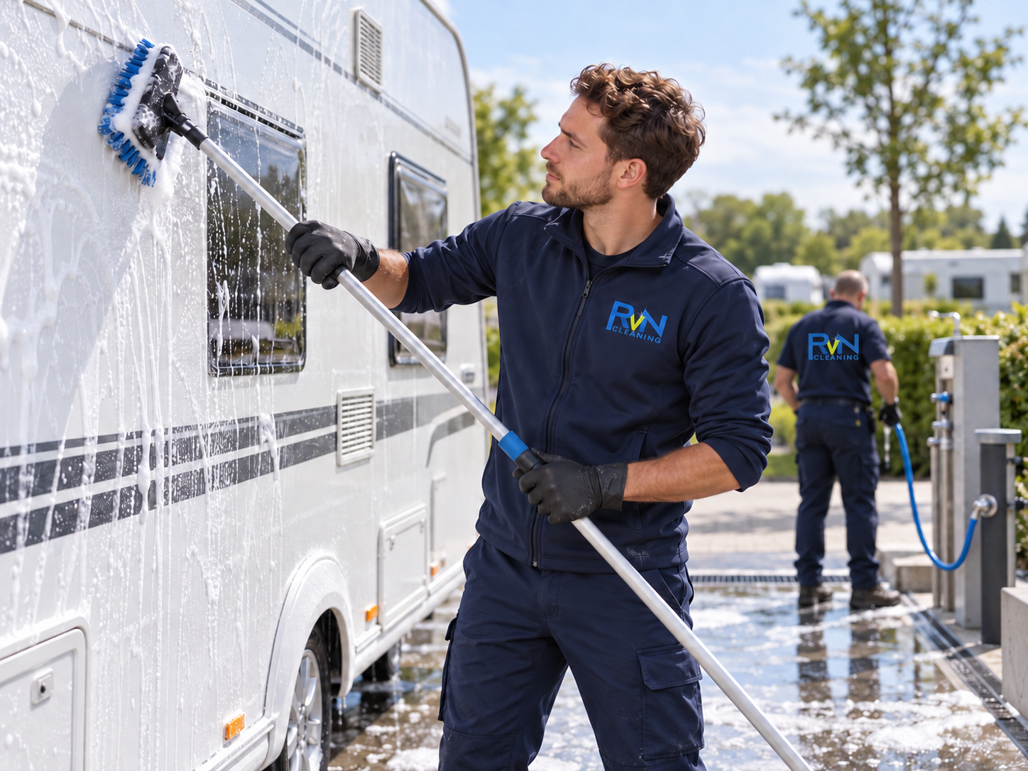 Professionele caravanreiniging